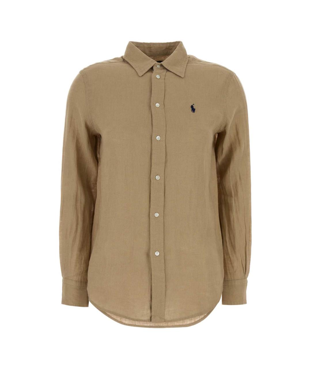 POLO RALPH LAUREN Бежевая льняная рубашка, фото 1