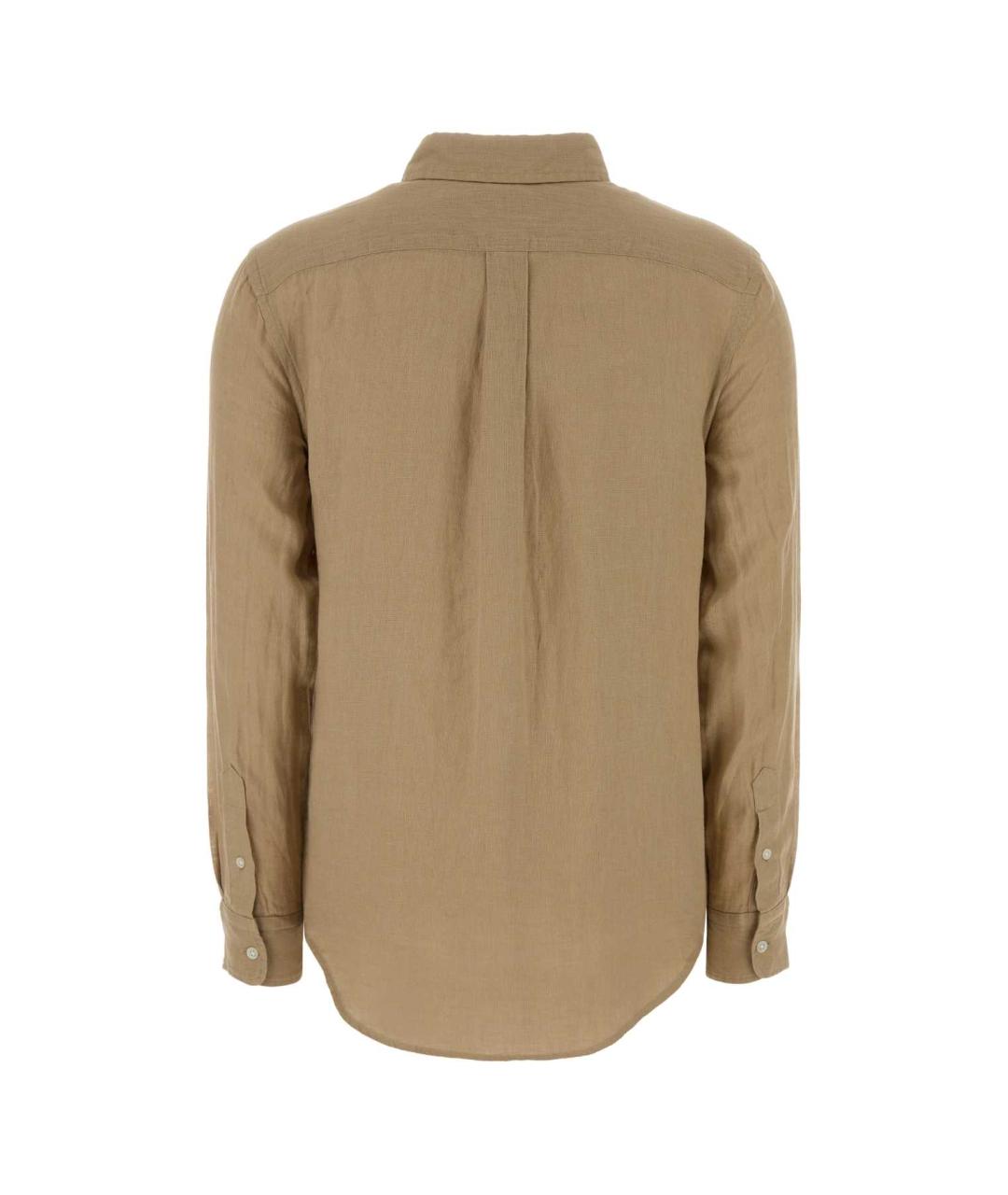 POLO RALPH LAUREN Бежевая льняная рубашка, фото 2