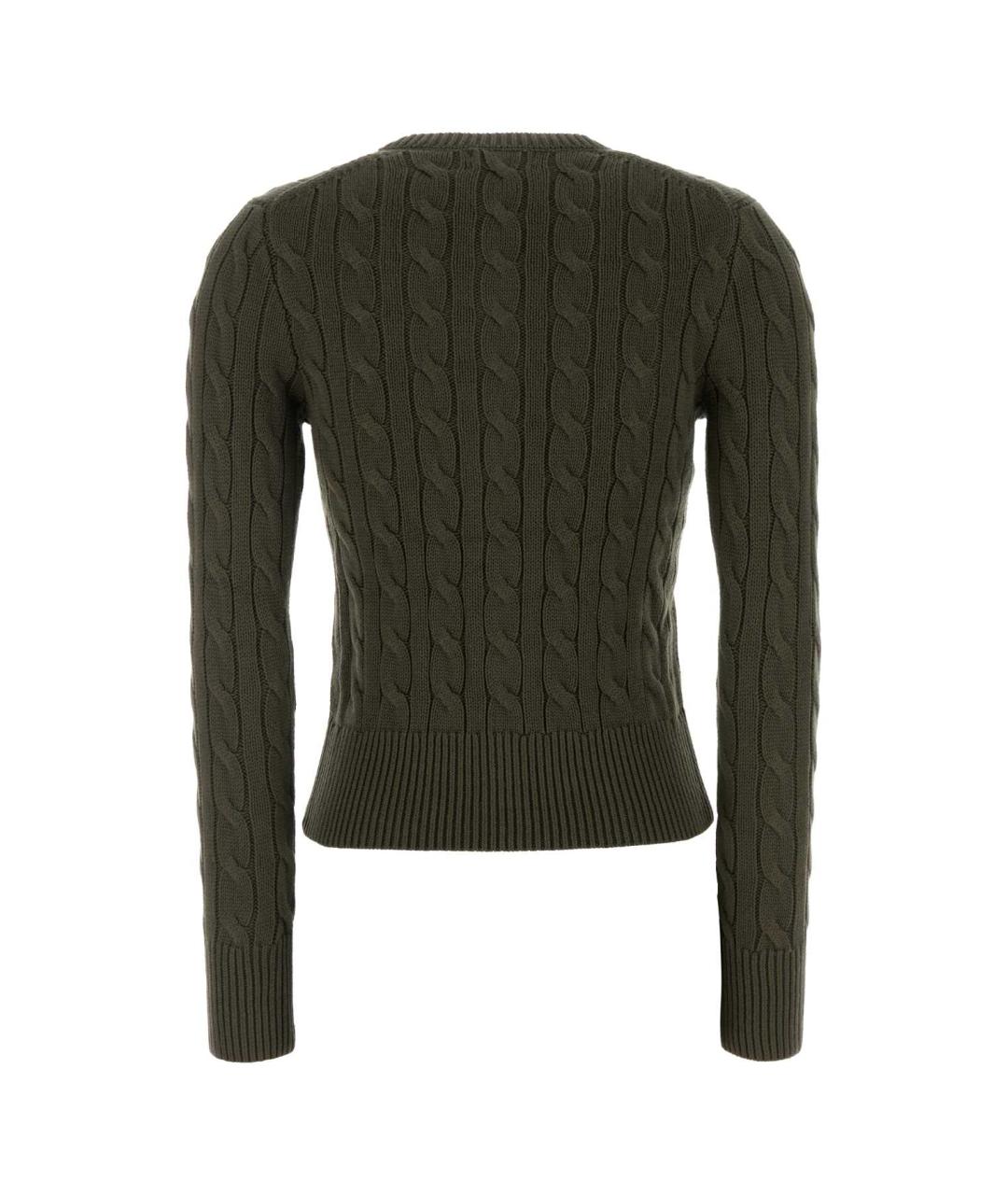 POLO RALPH LAUREN Зеленый хлопковый кардиган, фото 2