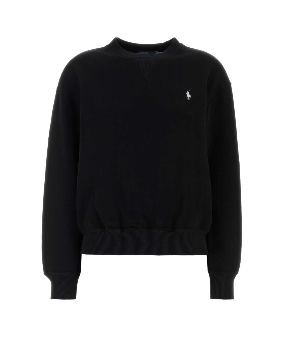 POLO RALPH LAUREN Черный хлопковый джемпер / свитер, фото 1