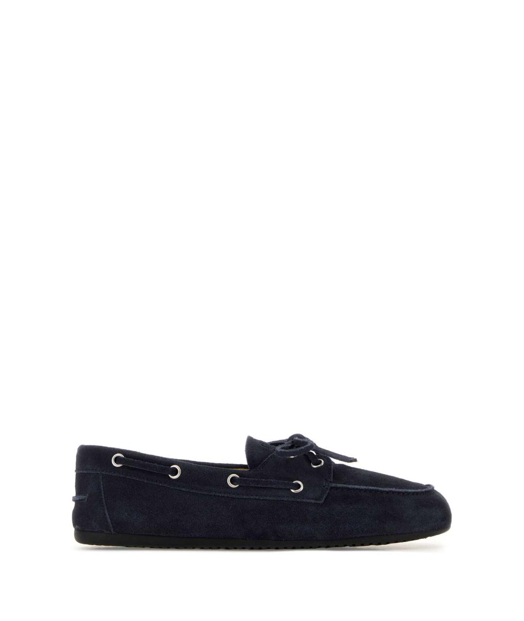MIU MIU Синие замшевые лоферы, фото 1