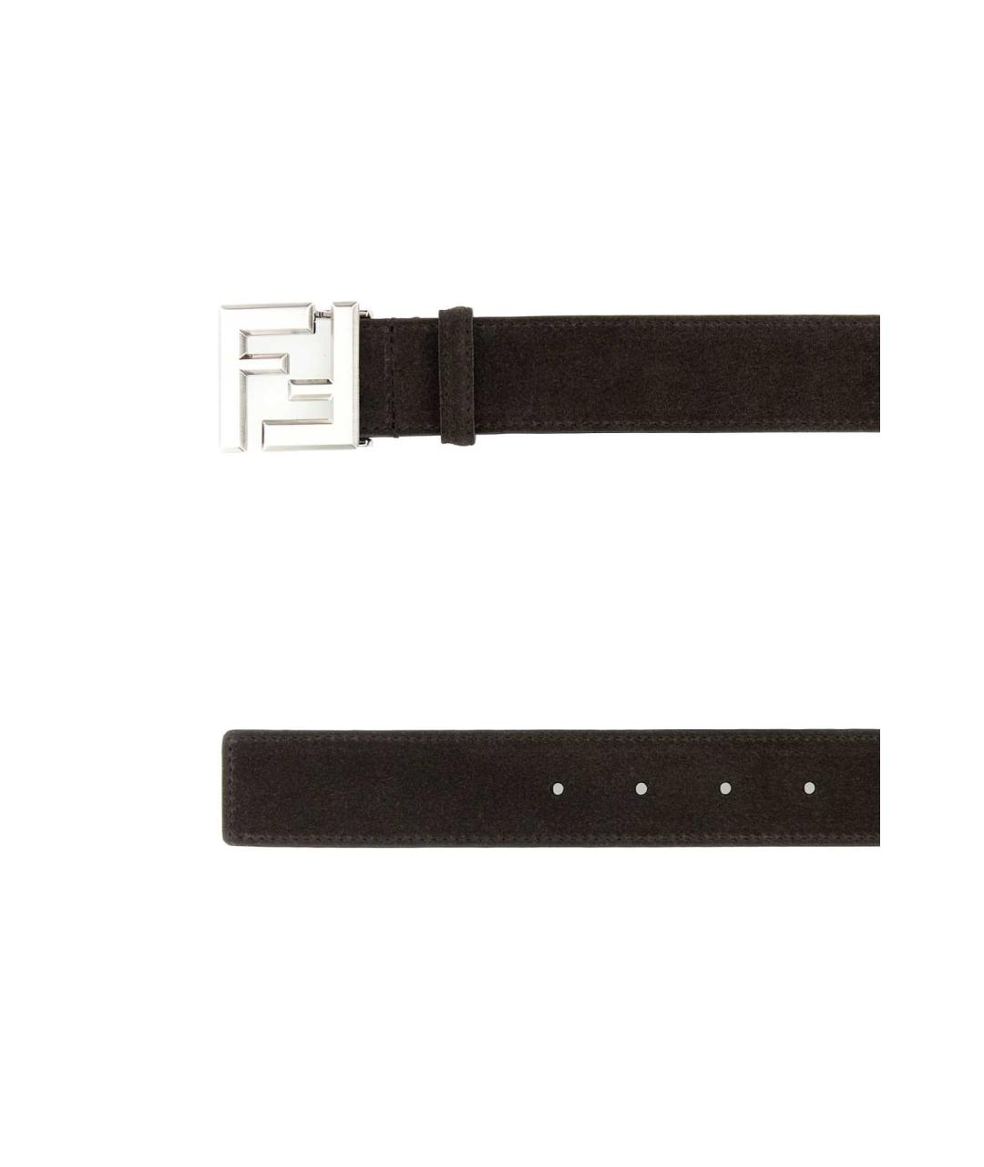 FENDI Коричневый замшевый ремень, фото 2