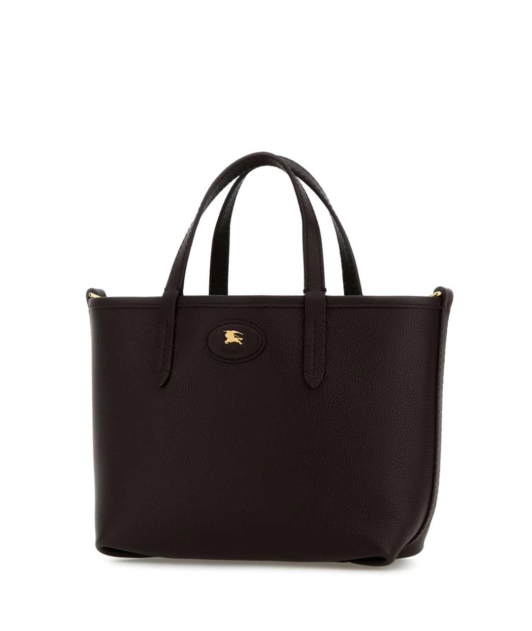 BURBERRY Коричневая кожаная сумка тоут, фото 2