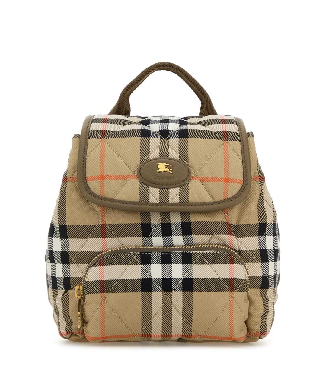 BURBERRY Бежевый синтетический рюкзак, фото 1