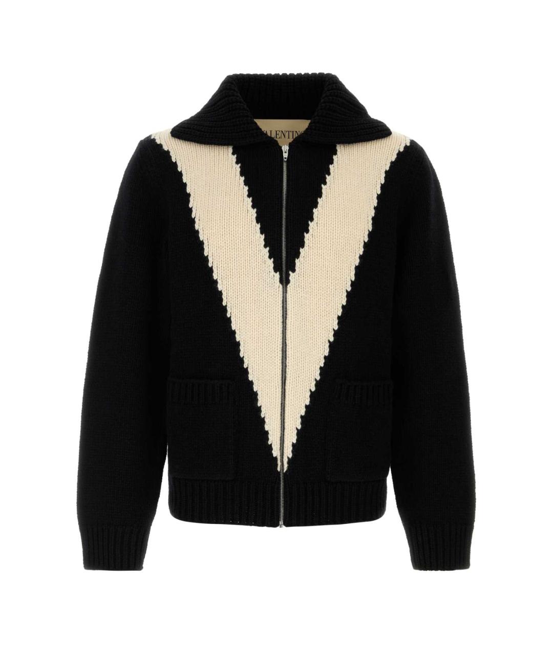 VALENTINO Черная шерстяная куртка, фото 1