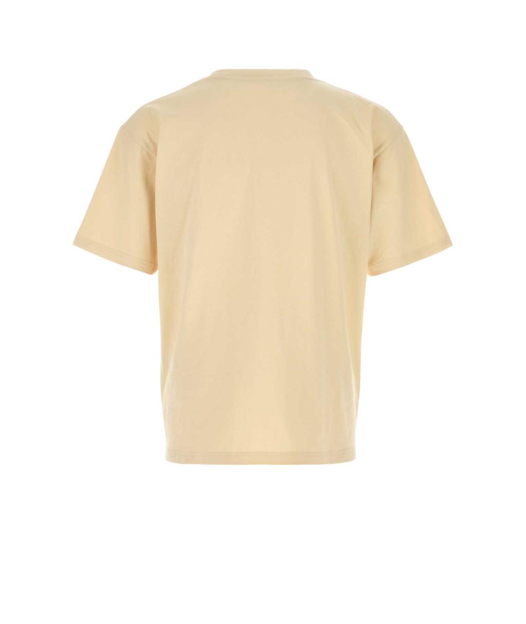 VALENTINO Бежевая хлопковая футболка, фото 2