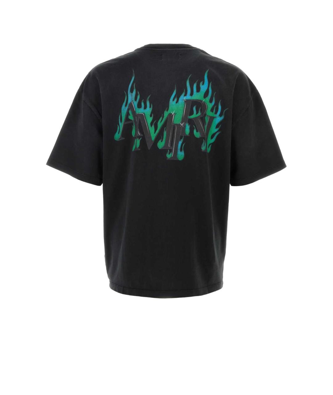 AMIRI Черная хлопковая футболка, фото 2