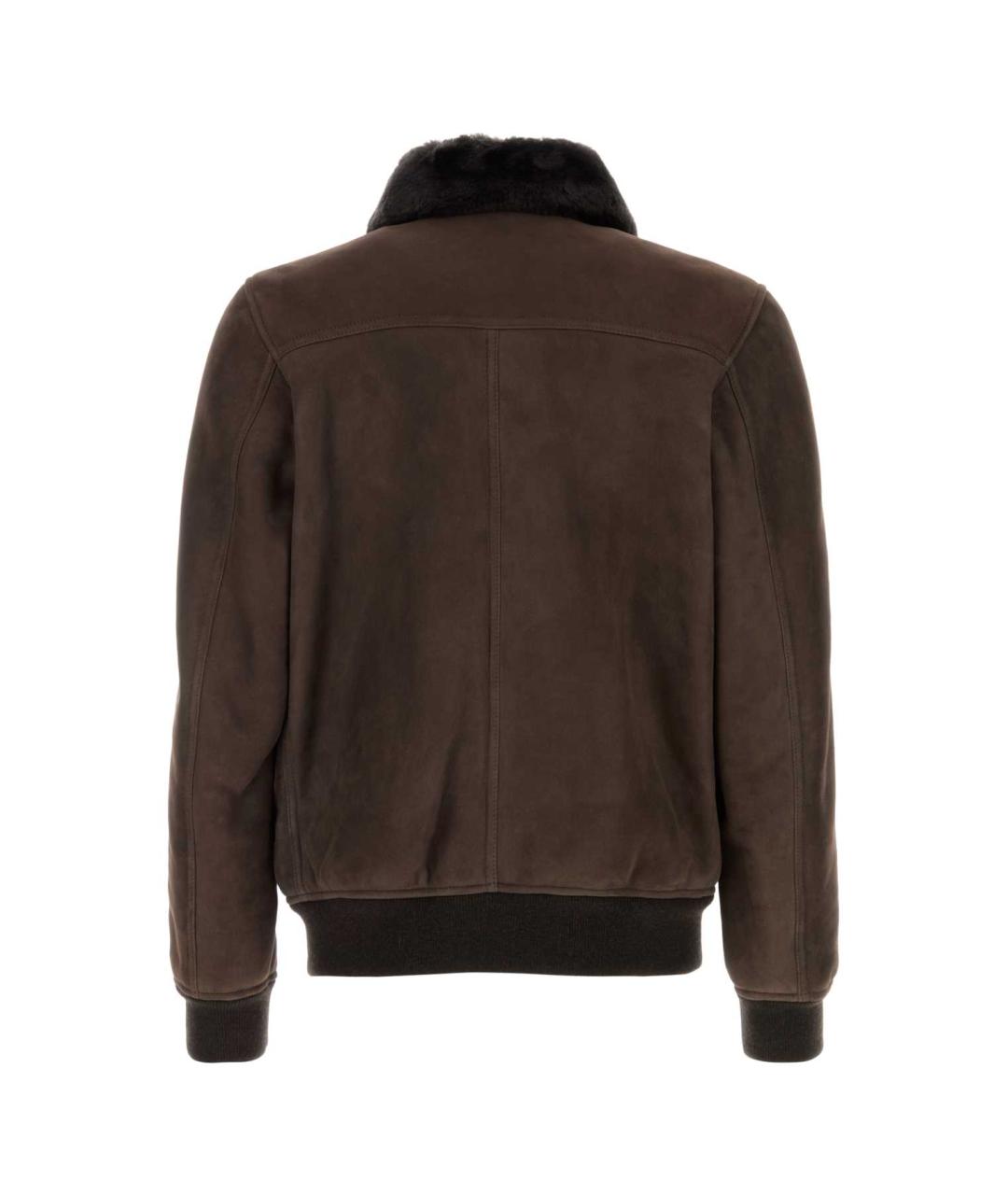 MOORER Коричневая замшевая куртка, фото 2