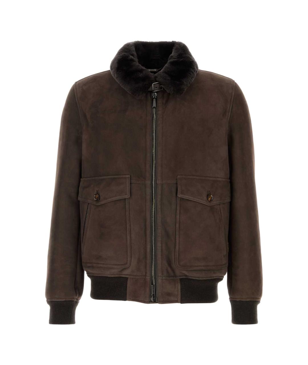 MOORER Коричневая замшевая куртка, фото 1