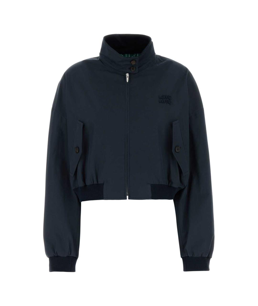 MIU MIU Синяя хлопковая куртка, фото 1