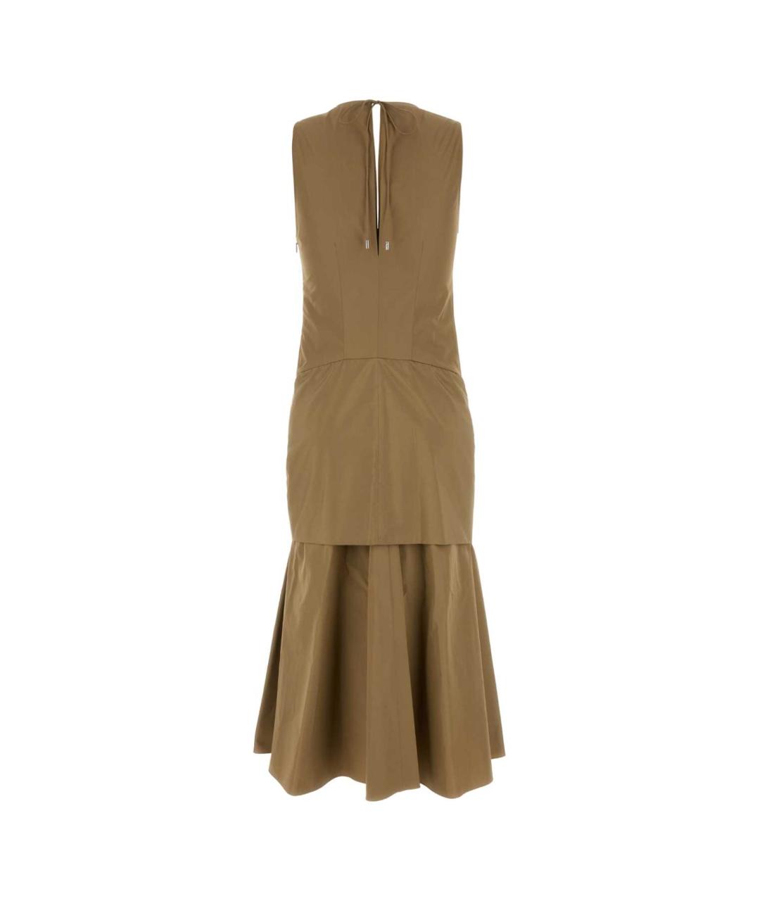 LOEWE Бежевое хлопковое платье, фото 2