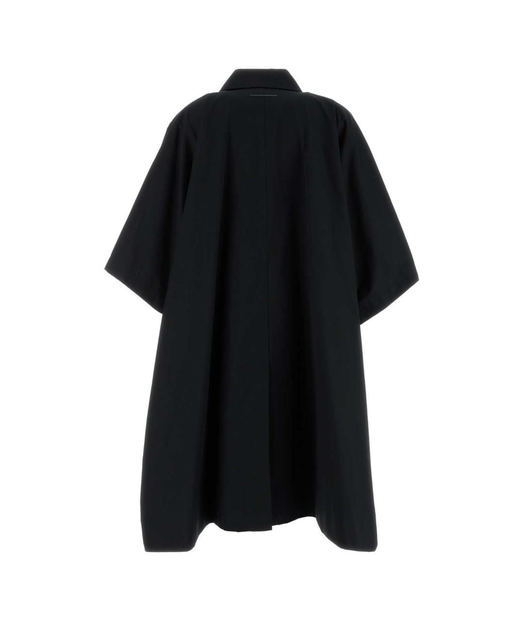 MM6 MAISON MARGIELA Черное хлопковое пальто, фото 2