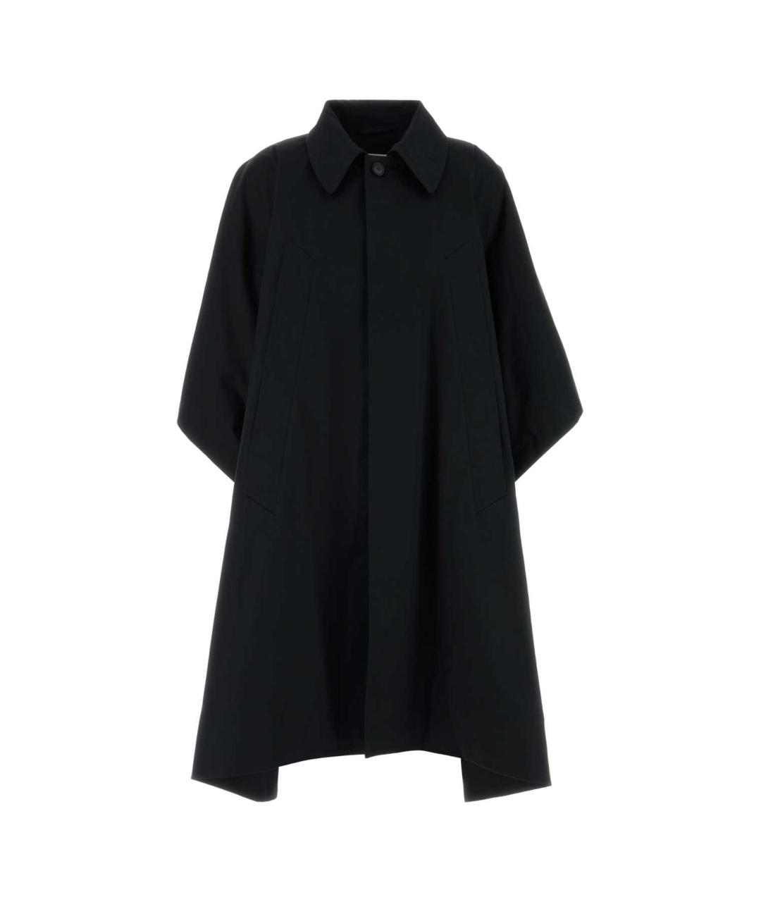 MM6 MAISON MARGIELA Черное хлопковое пальто, фото 1