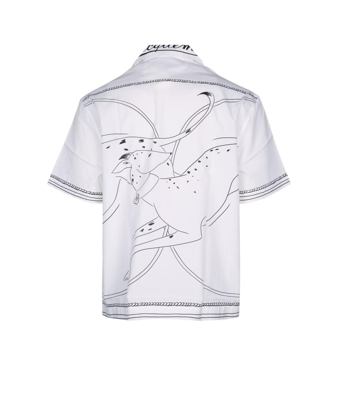 JACQUEMUS Белая хлопковая кэжуал рубашка, фото 2