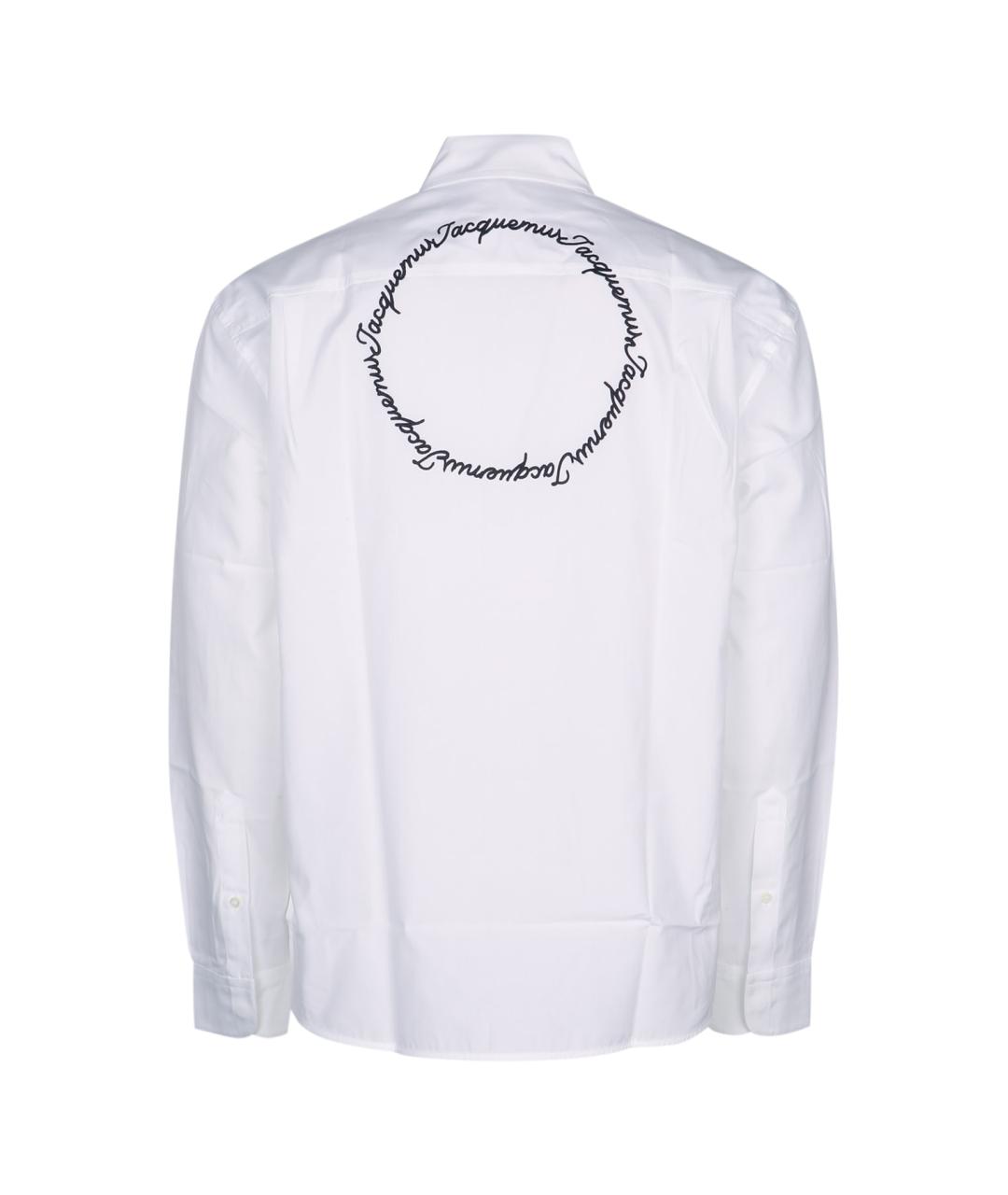 JACQUEMUS Белая хлопковая кэжуал рубашка, фото 2
