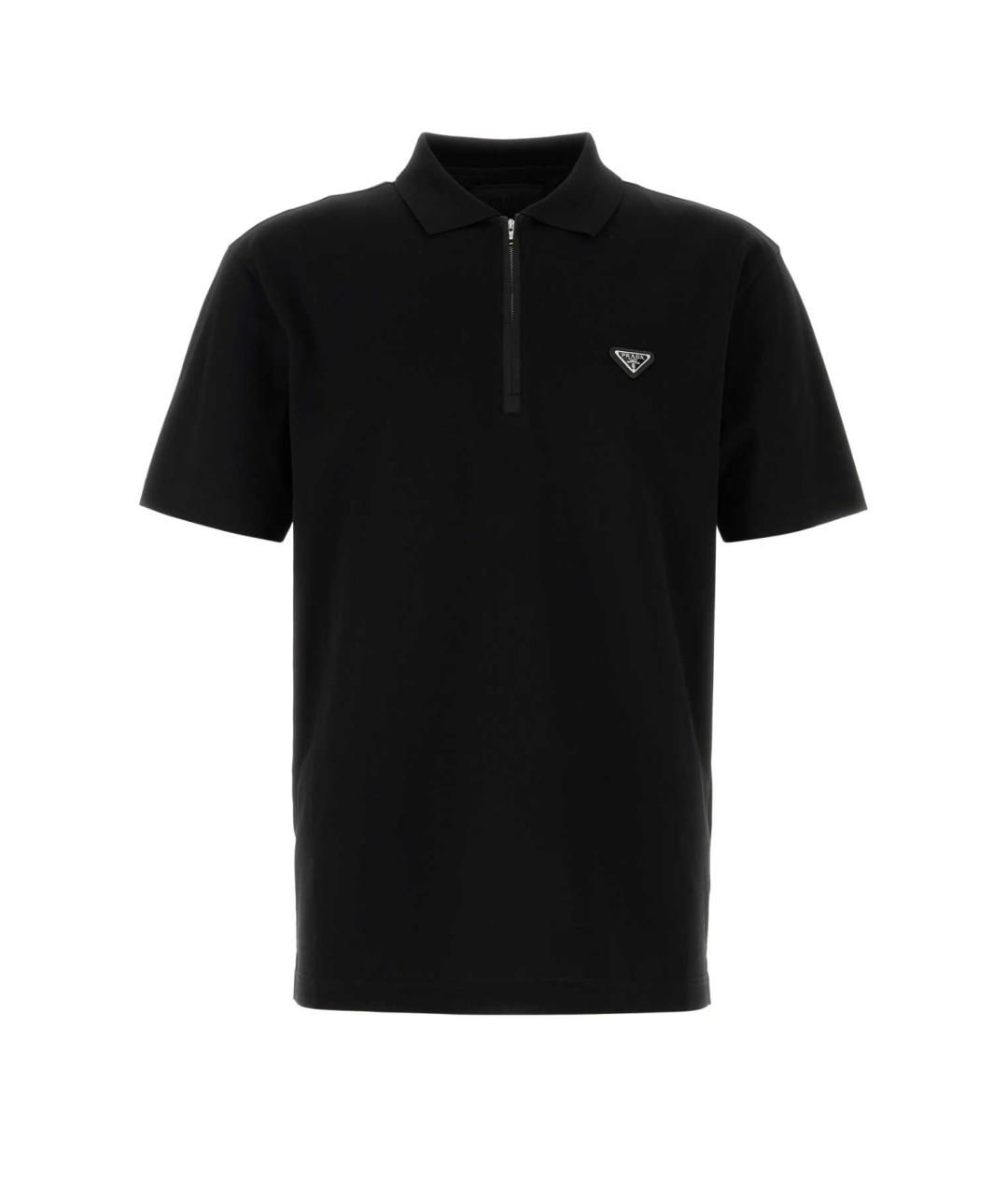 PRADA Черная хлопковая футболка, фото 1