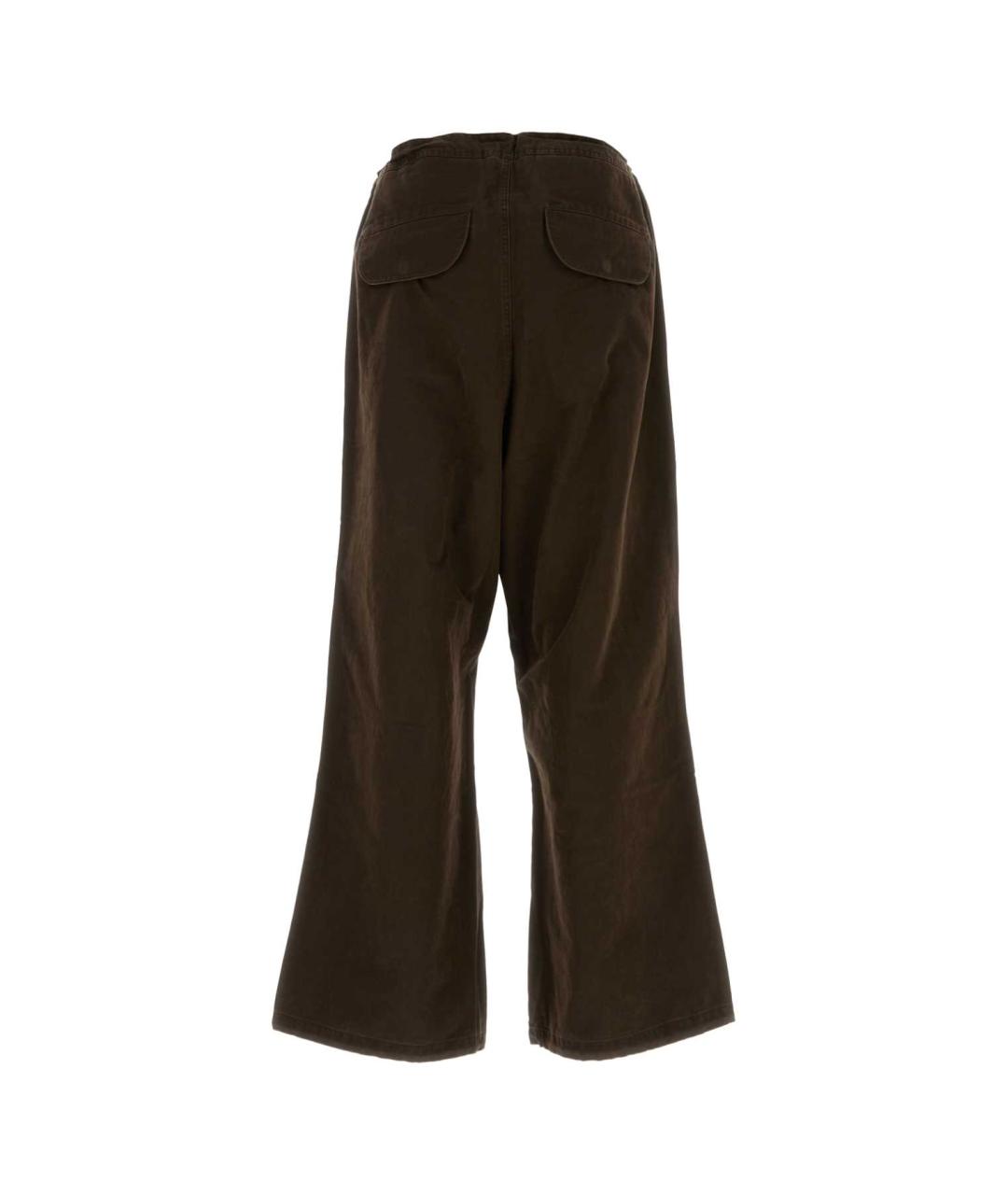 entire studios Коричневые хлопковые прямые брюки, фото 2