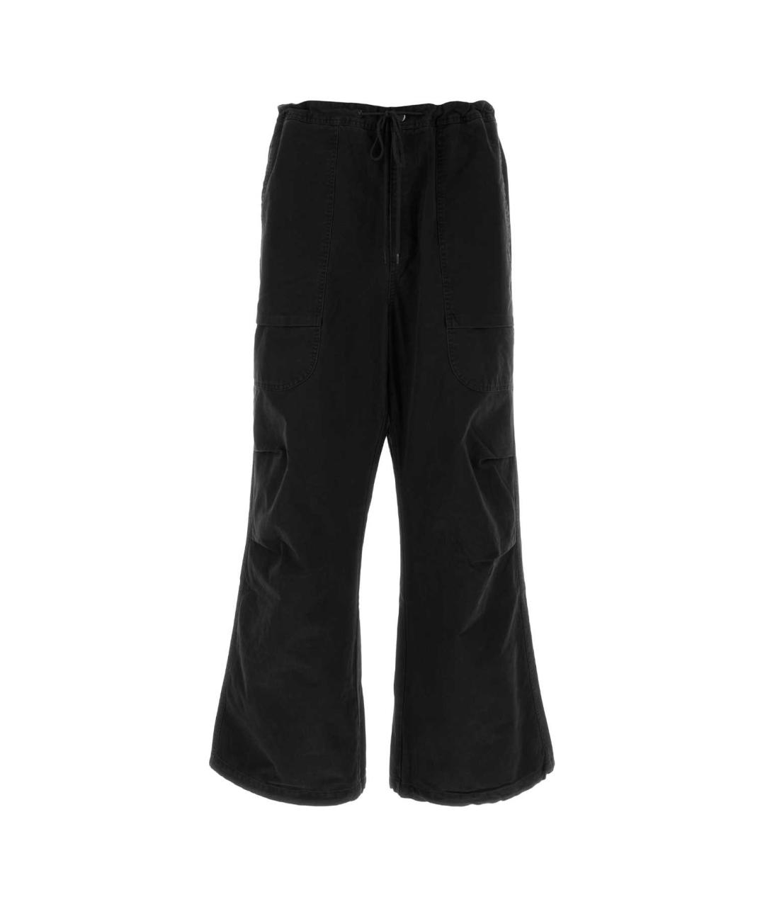 entire studios Черные хлопковые прямые брюки, фото 1