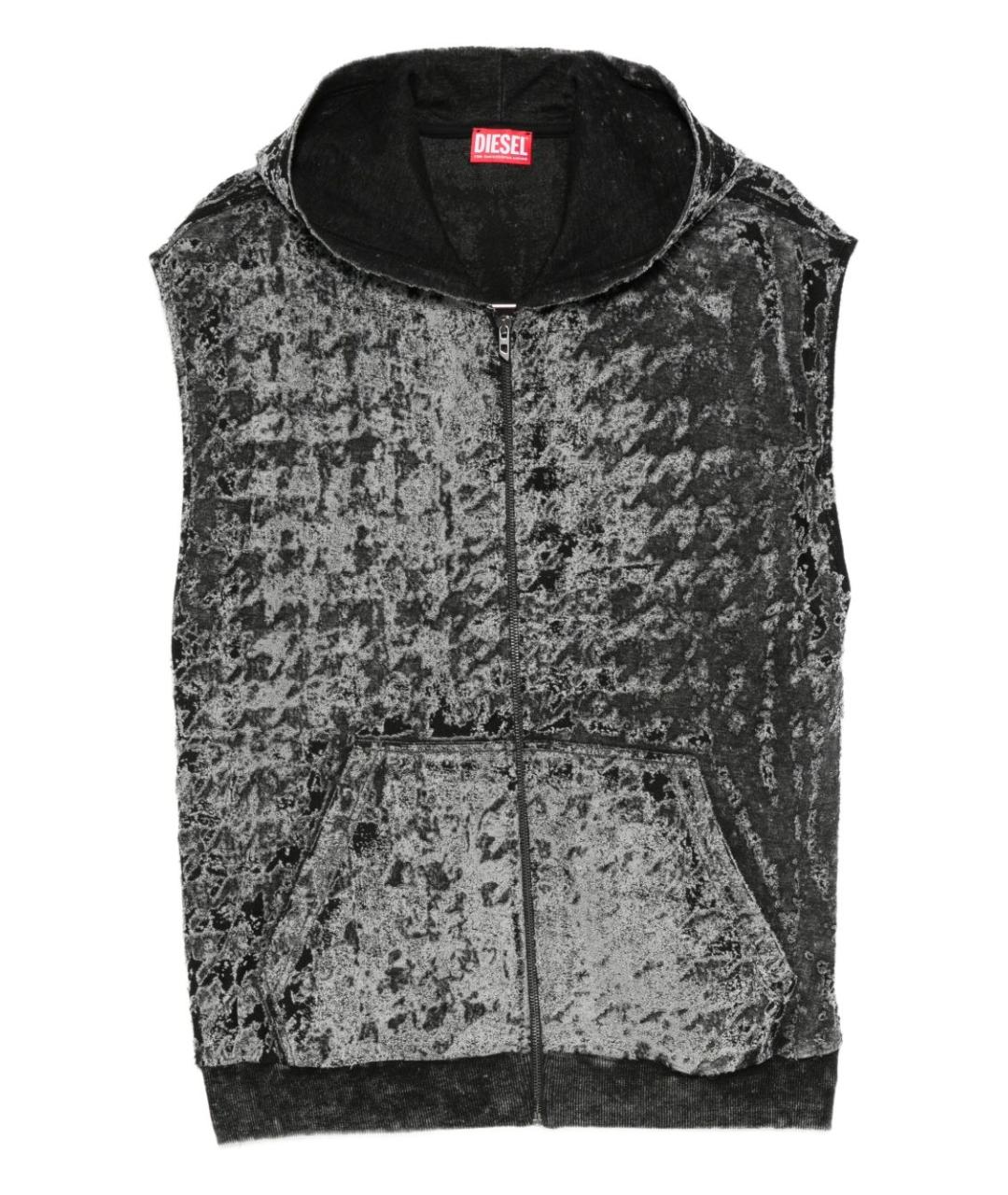 DIESEL Серый хлопковый жилет, фото 1