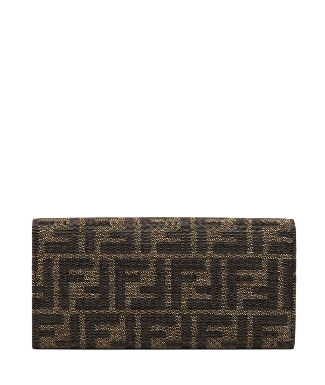 FENDI Коричневая кожаная сумка через плечо, фото 3