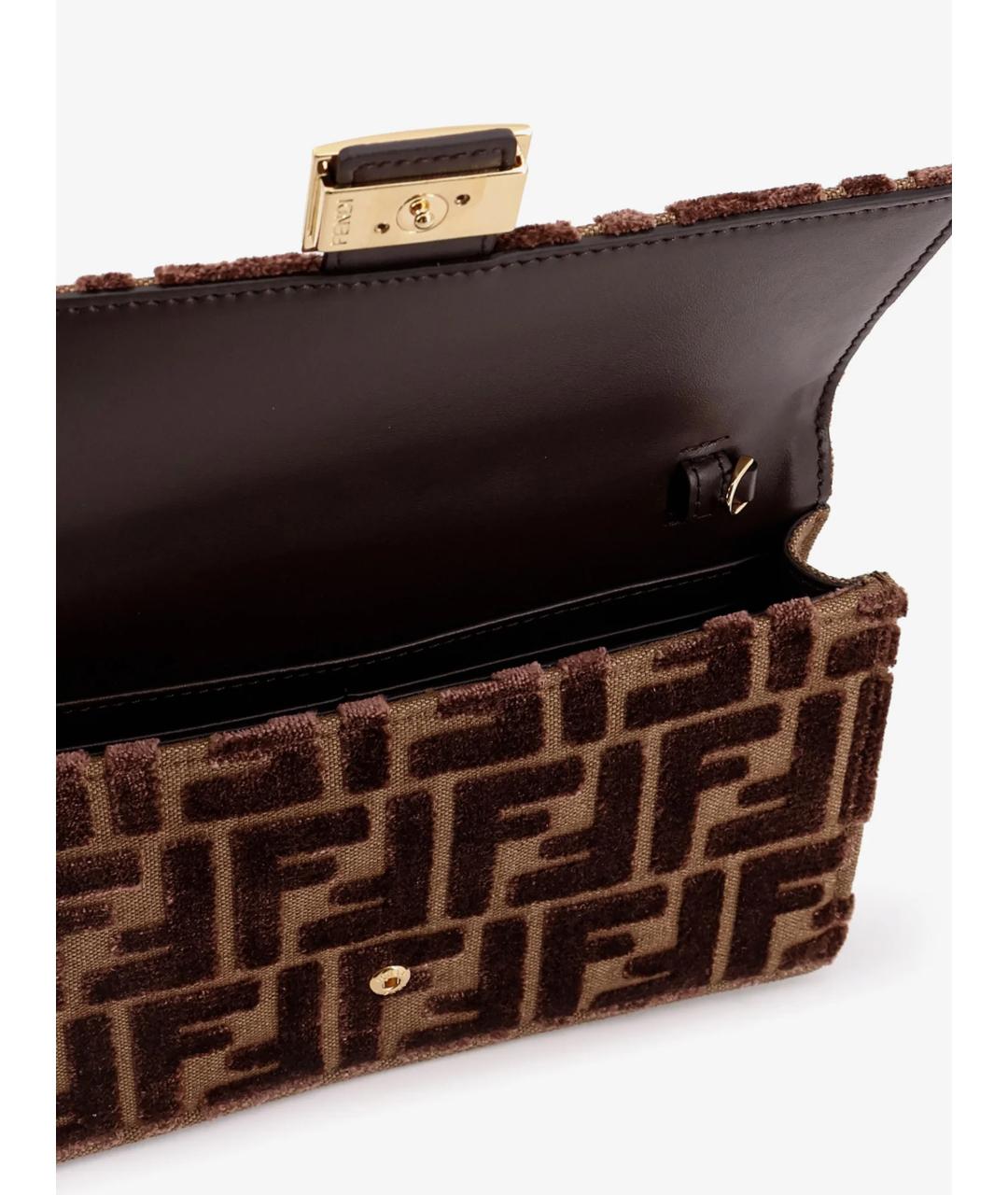 FENDI Коричневая сумка через плечо, фото 5