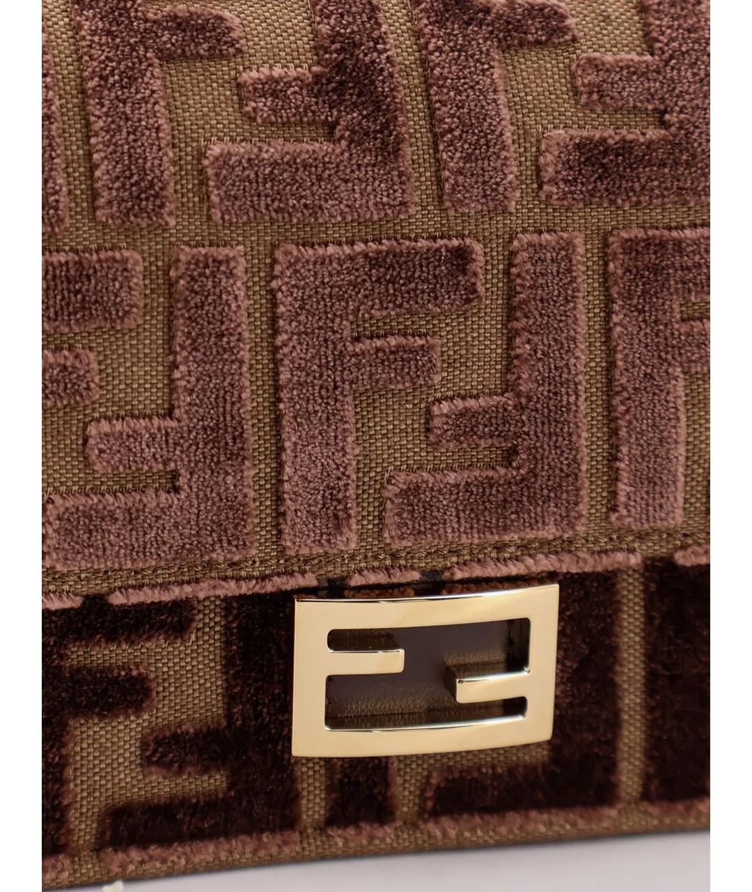 FENDI Коричневая сумка через плечо, фото 4