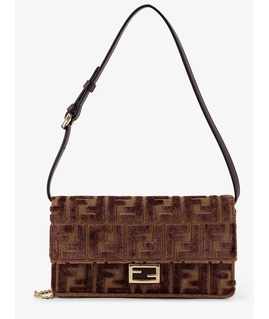 FENDI Коричневая сумка через плечо, фото 1