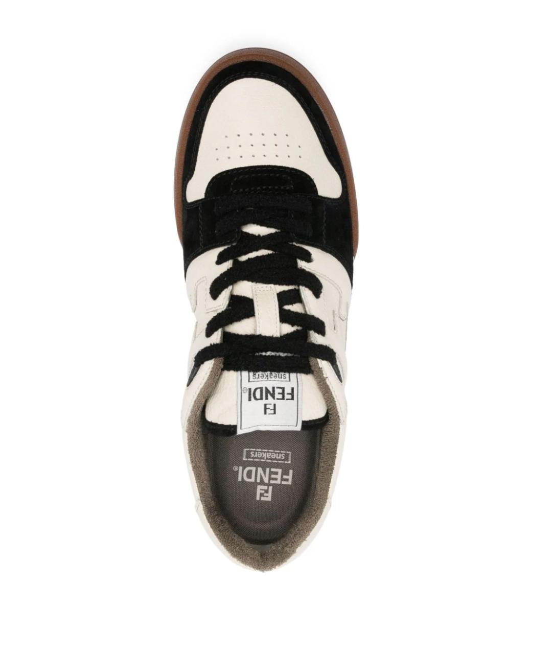 FENDI Мульти кожаные низкие кроссовки / кеды, фото 4