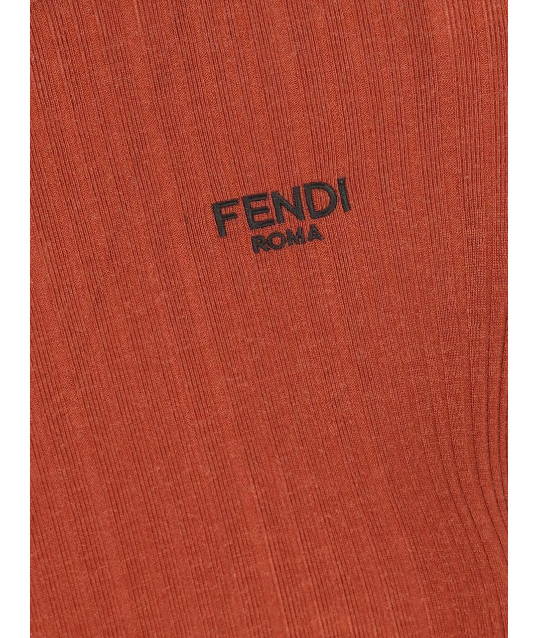 FENDI Красный полиэстеровый джемпер / свитер, фото 3