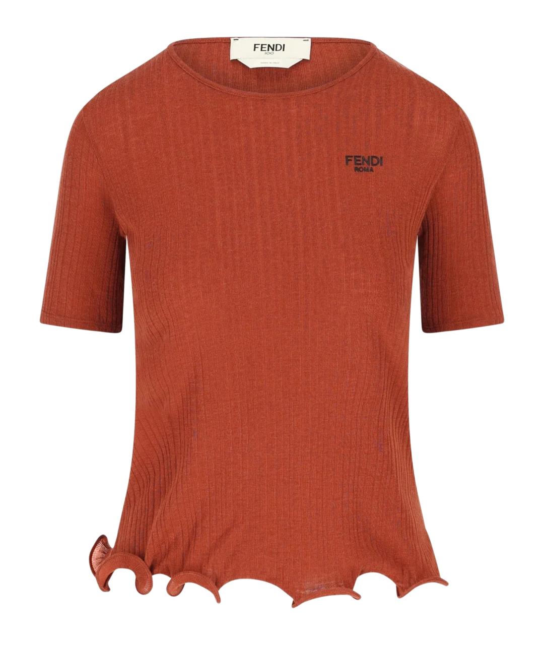 FENDI Красный полиэстеровый джемпер / свитер, фото 1