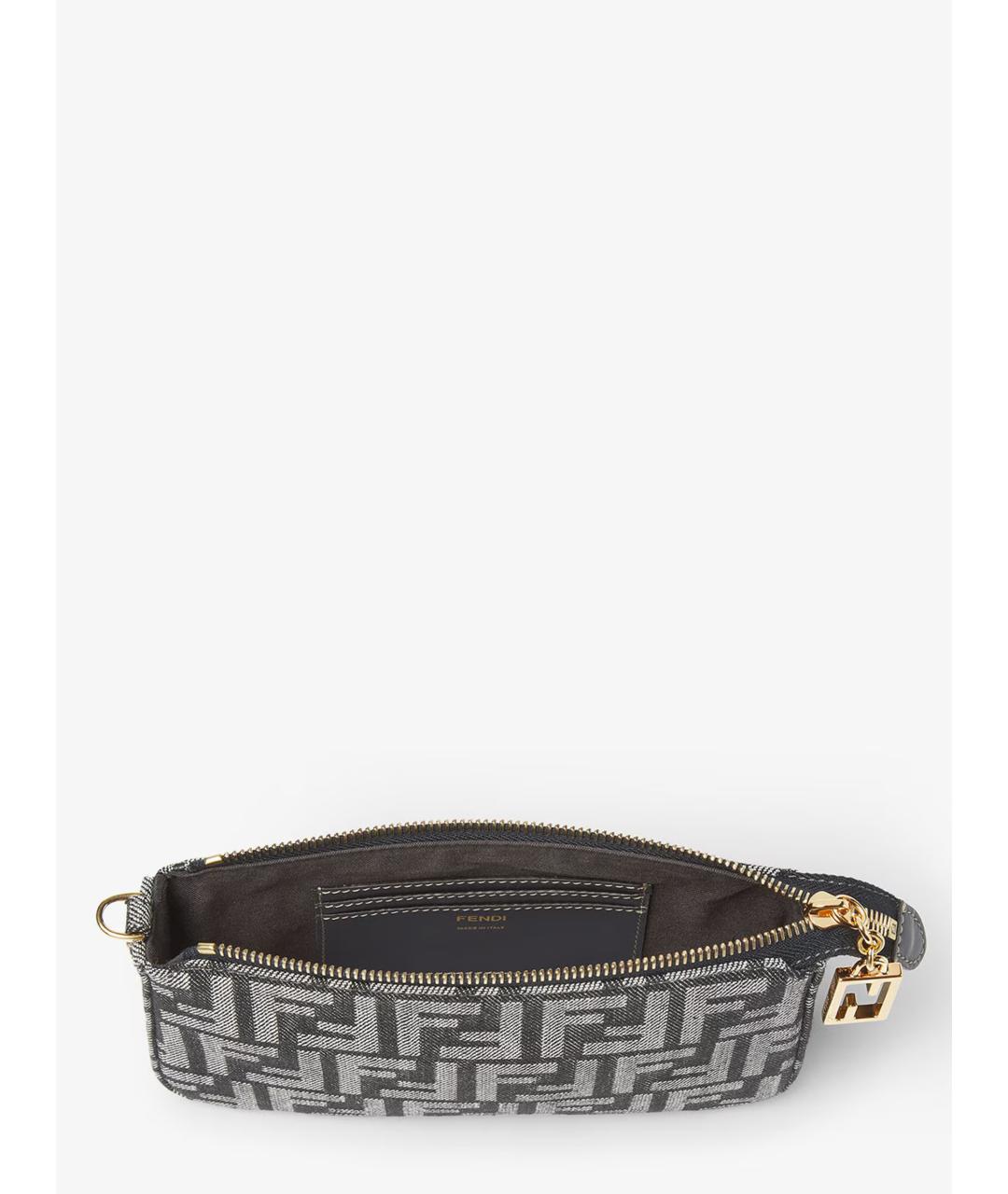 FENDI Синяя тканевая сумка через плечо, фото 6