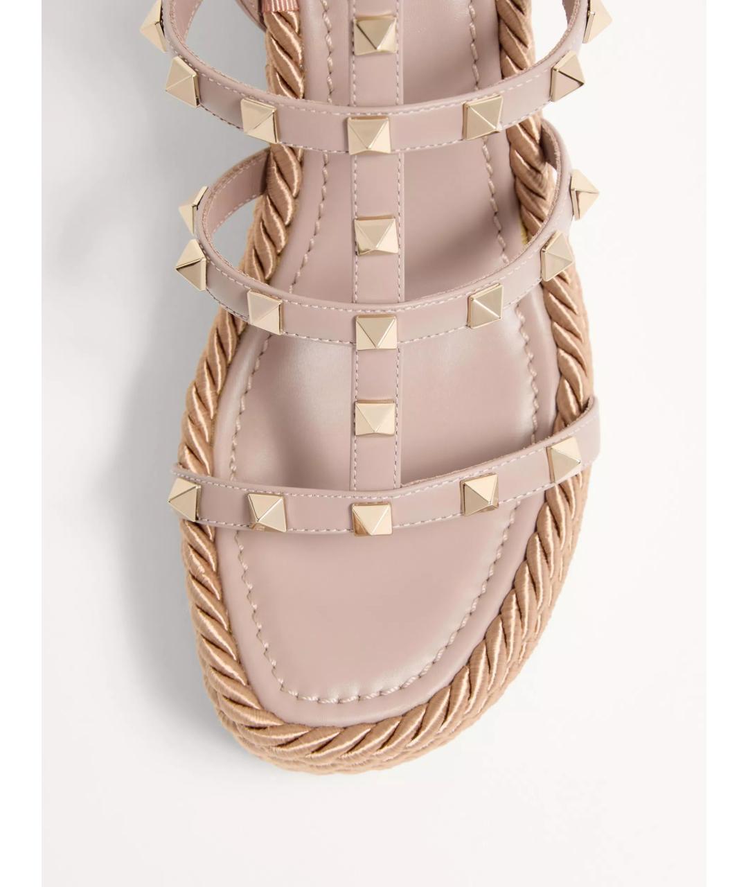 VALENTINO Розовые кожаные босоножки, фото 6