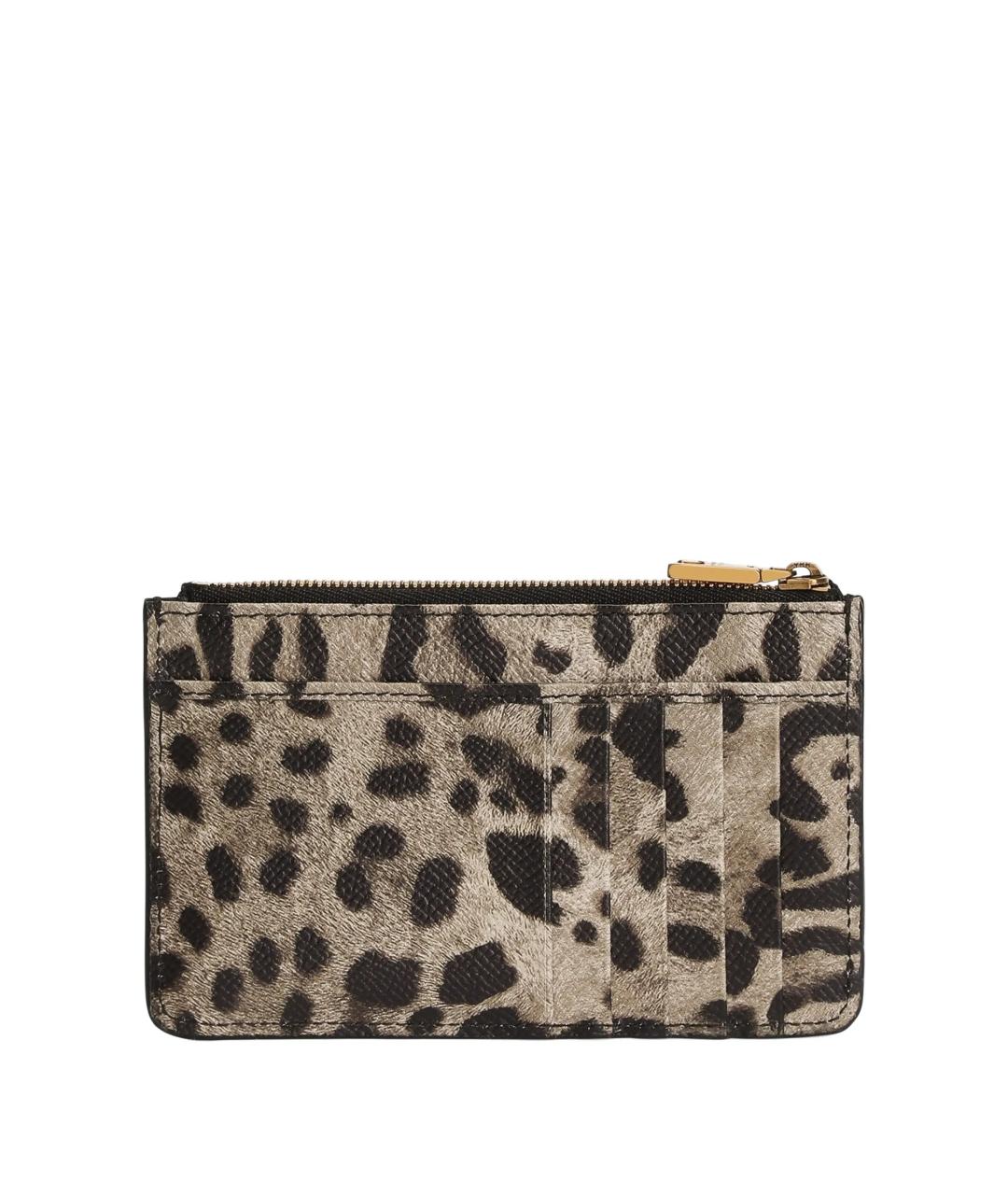 DOLCE&GABBANA Коричневый кожаный кардхолдер, фото 2