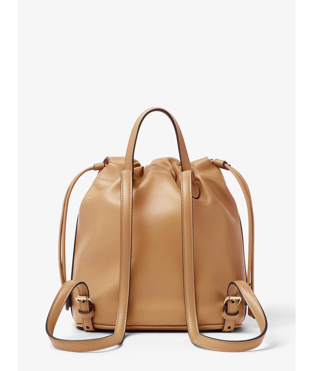 FENDI Бежевый кожаный рюкзак, фото 2