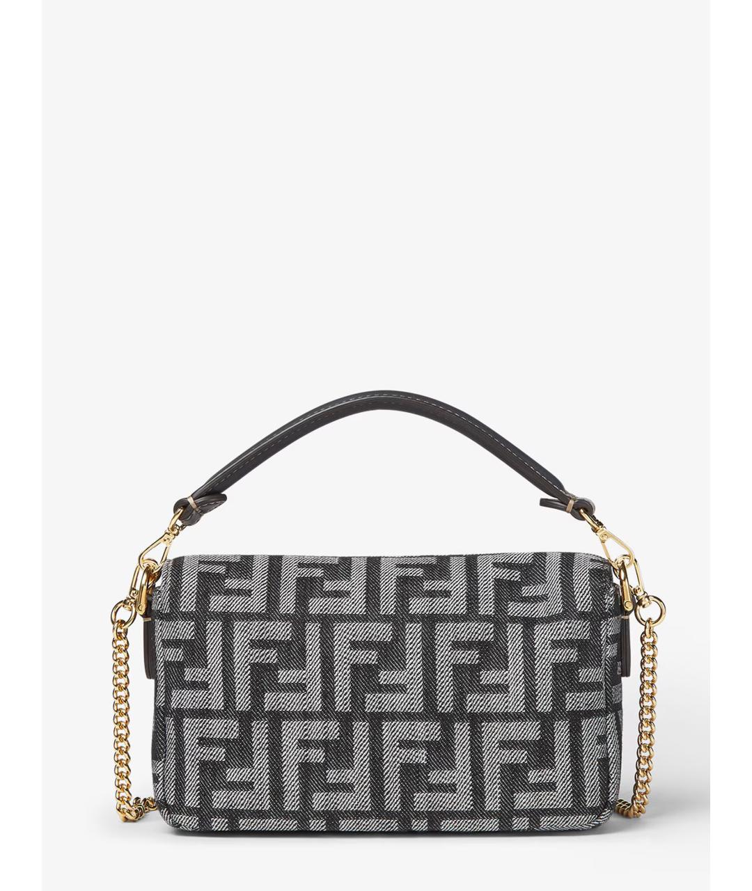 FENDI Антрацитовая сумка тоут, фото 3