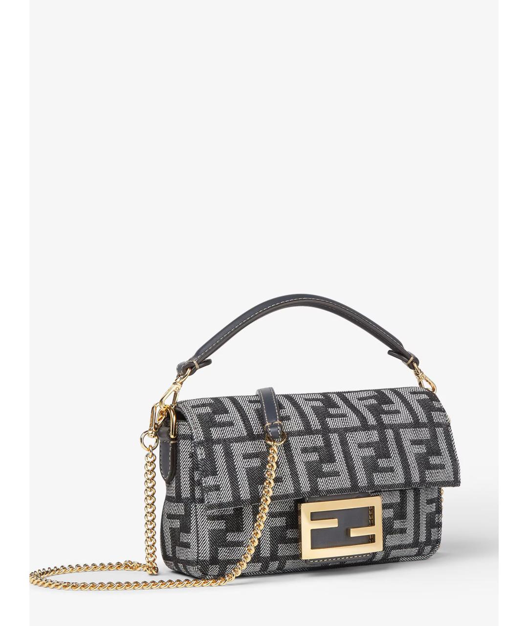 FENDI Антрацитовая сумка тоут, фото 2