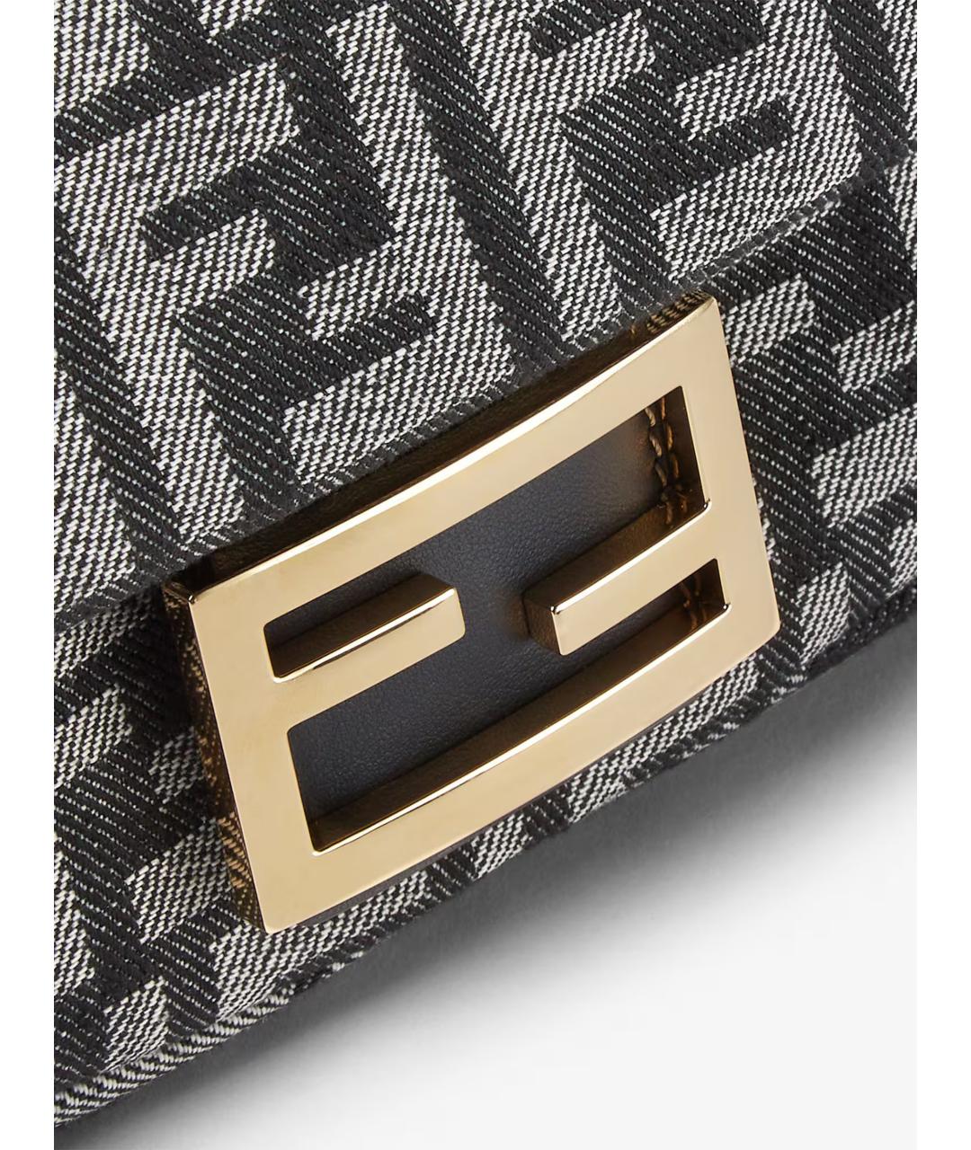 FENDI Антрацитовая сумка тоут, фото 5