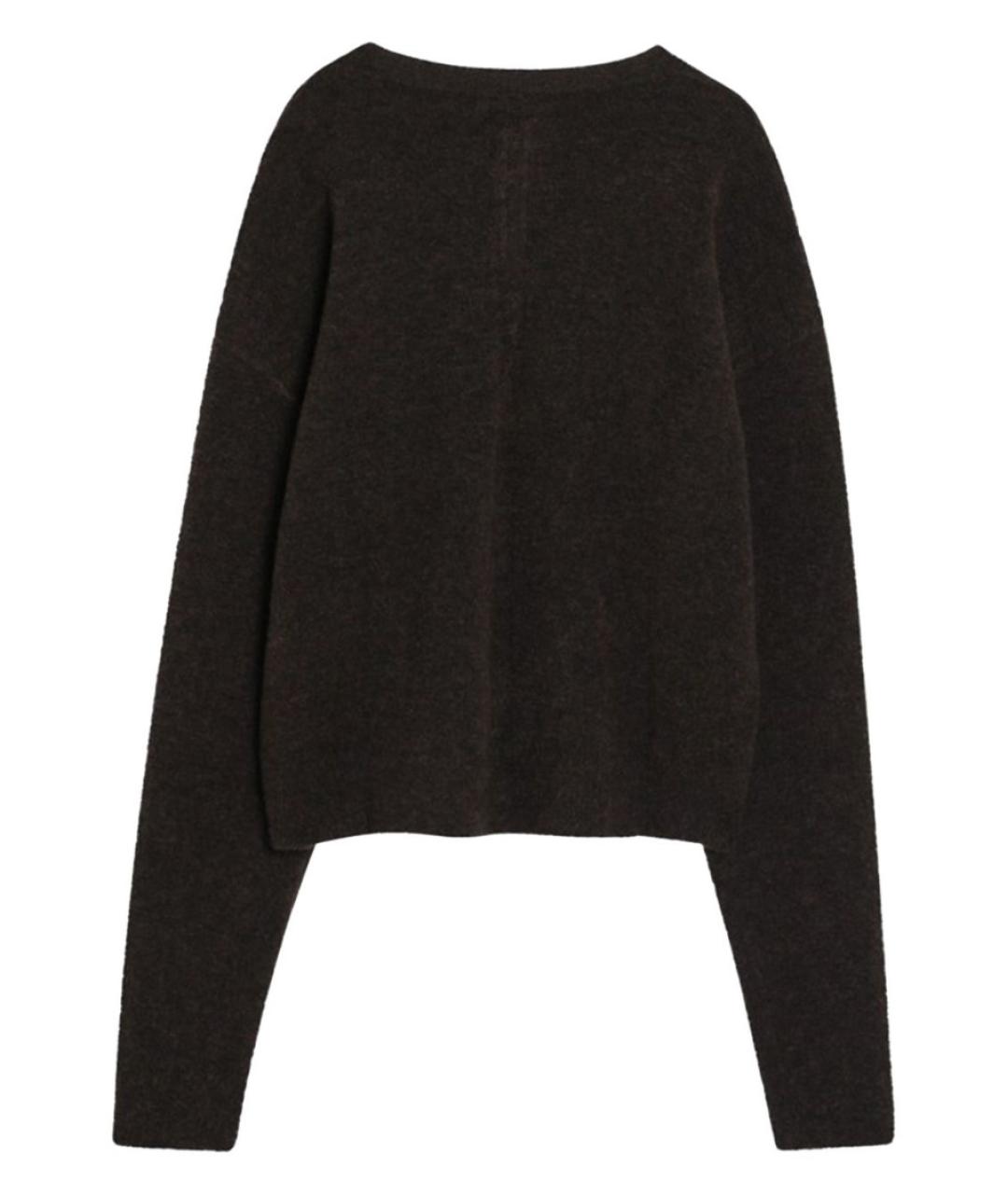 RICK OWENS Коричневый шерстяной джемпер / свитер, фото 2