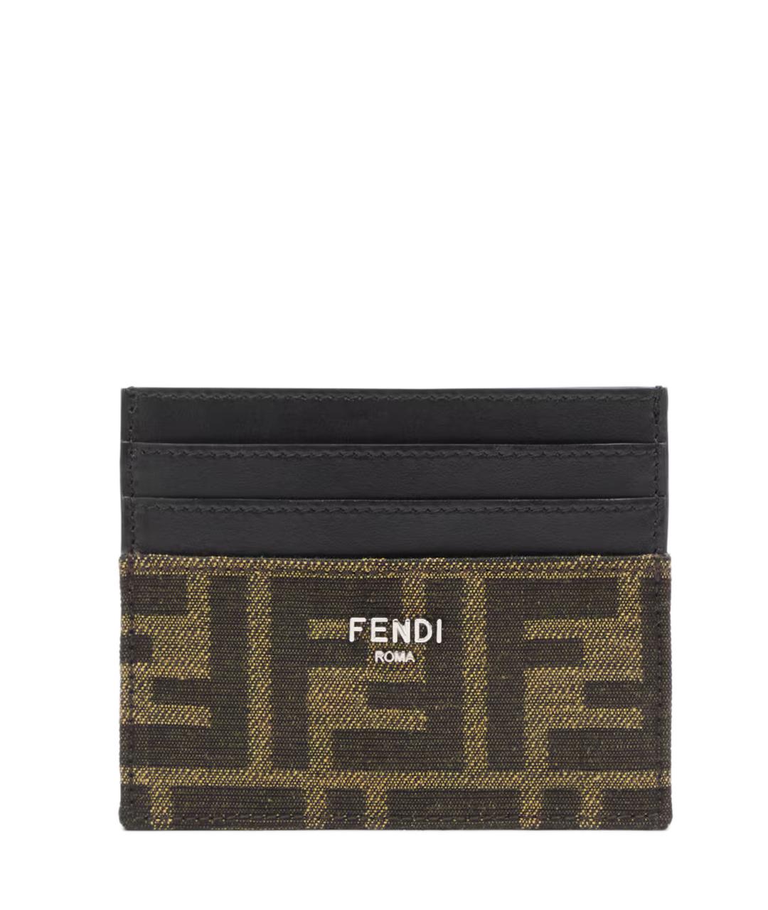 FENDI Коричневый кардхолдер, фото 1