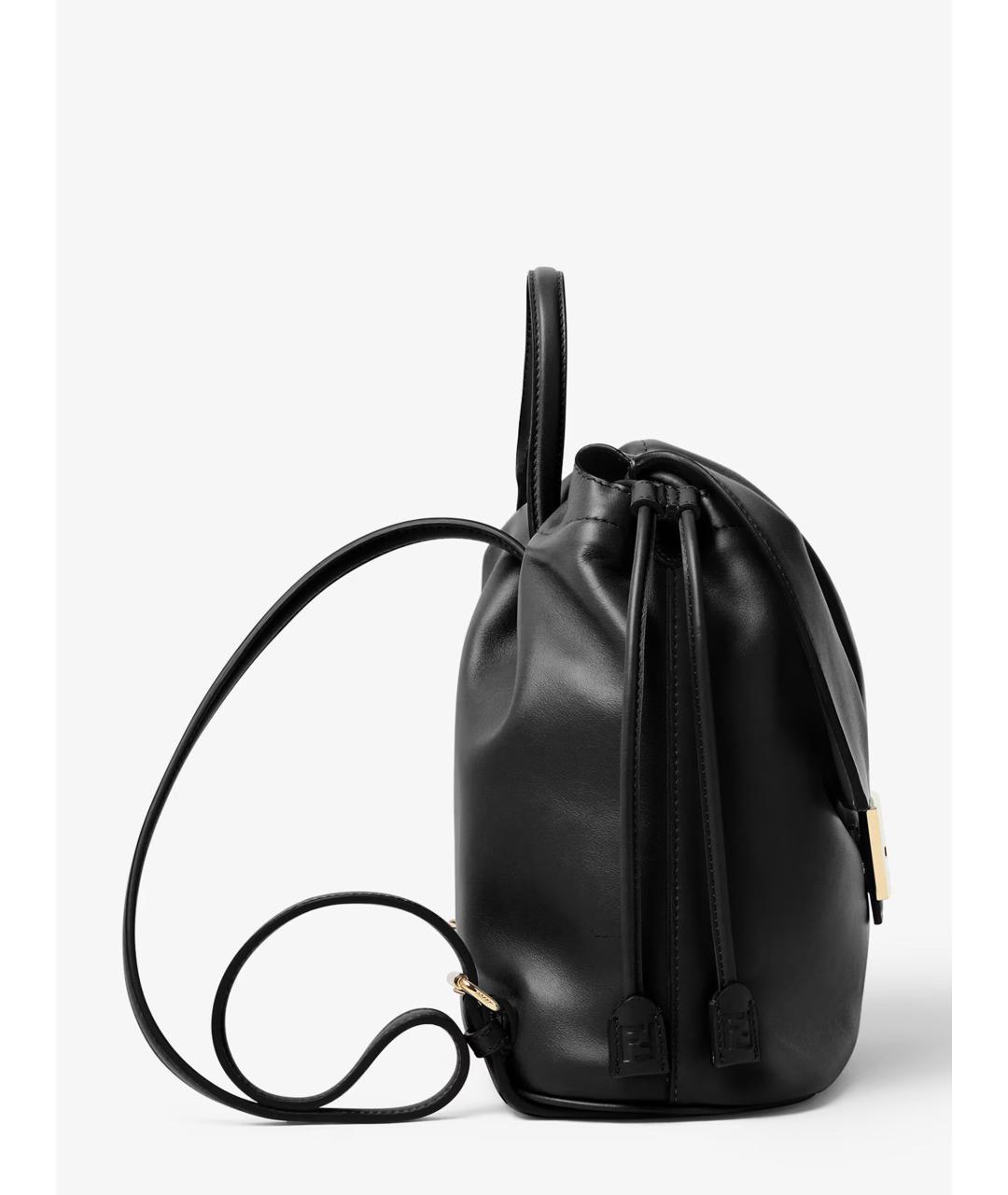 FENDI Черный кожаный рюкзак, фото 3