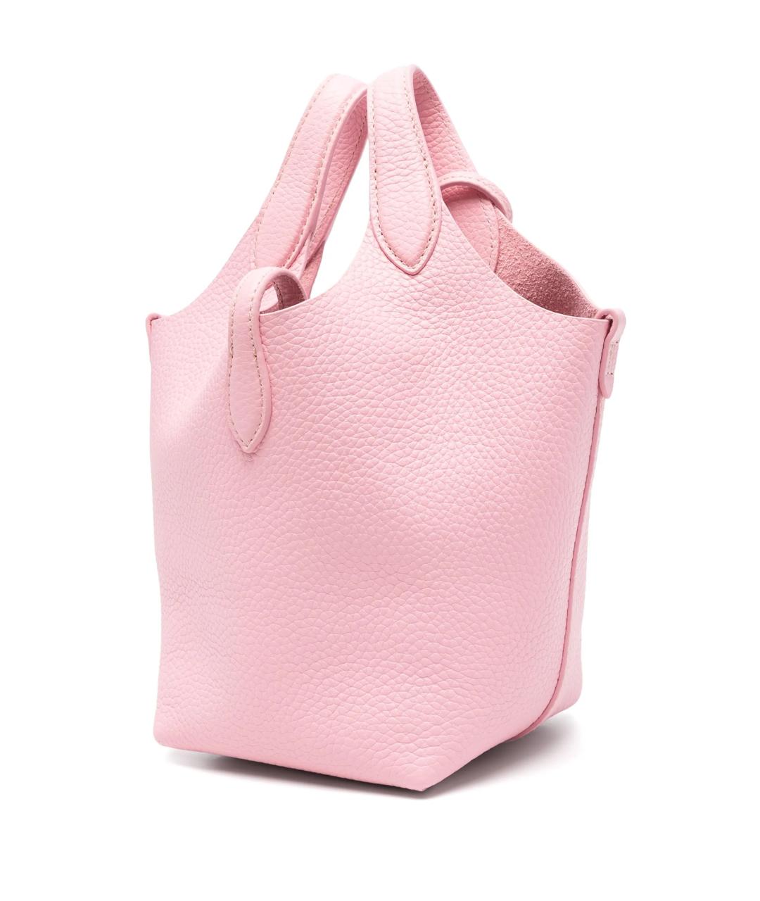 POLO RALPH LAUREN Розовая кожаная сумка через плечо, фото 3