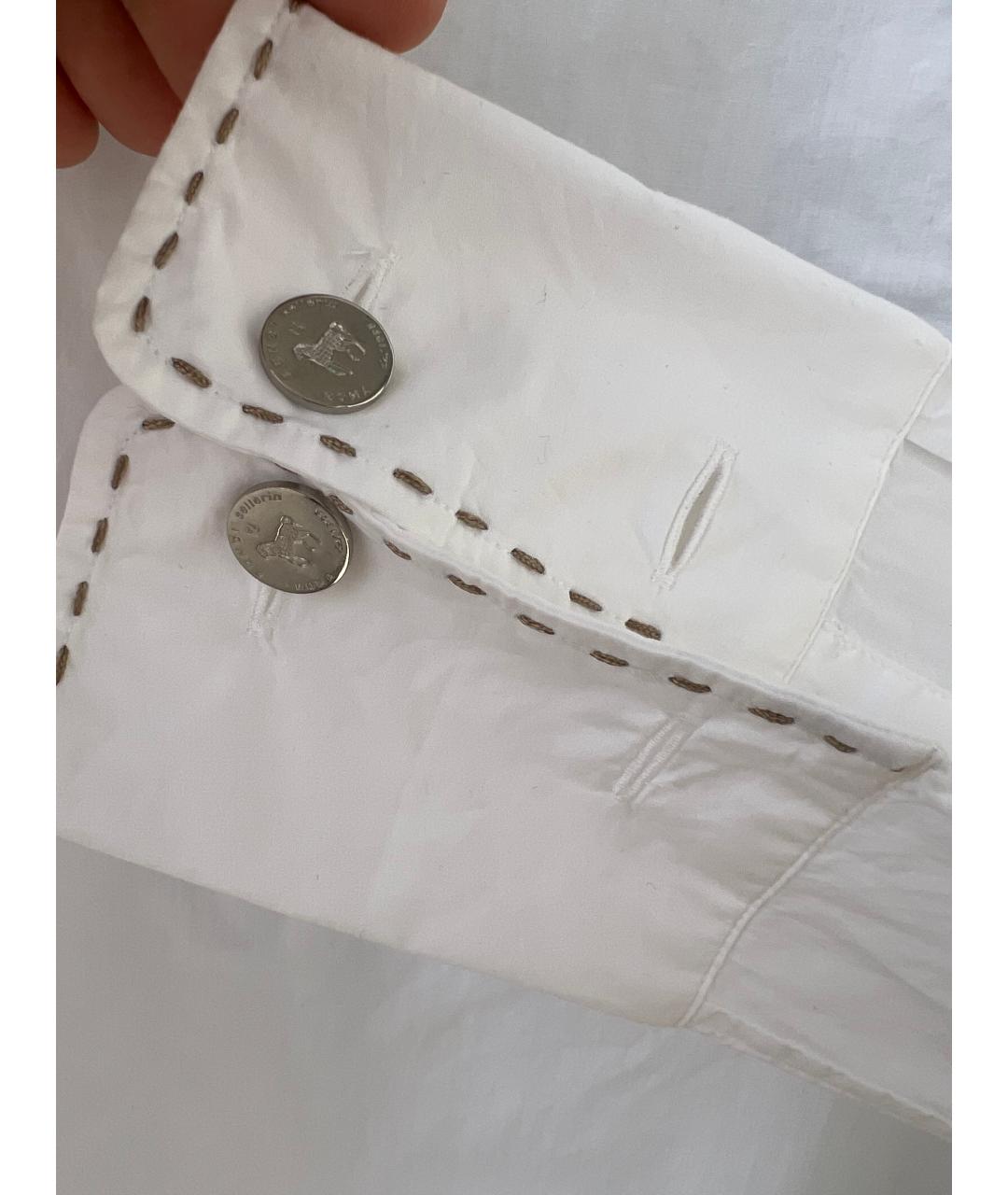 FENDI Белая хлопковая блузы, фото 5