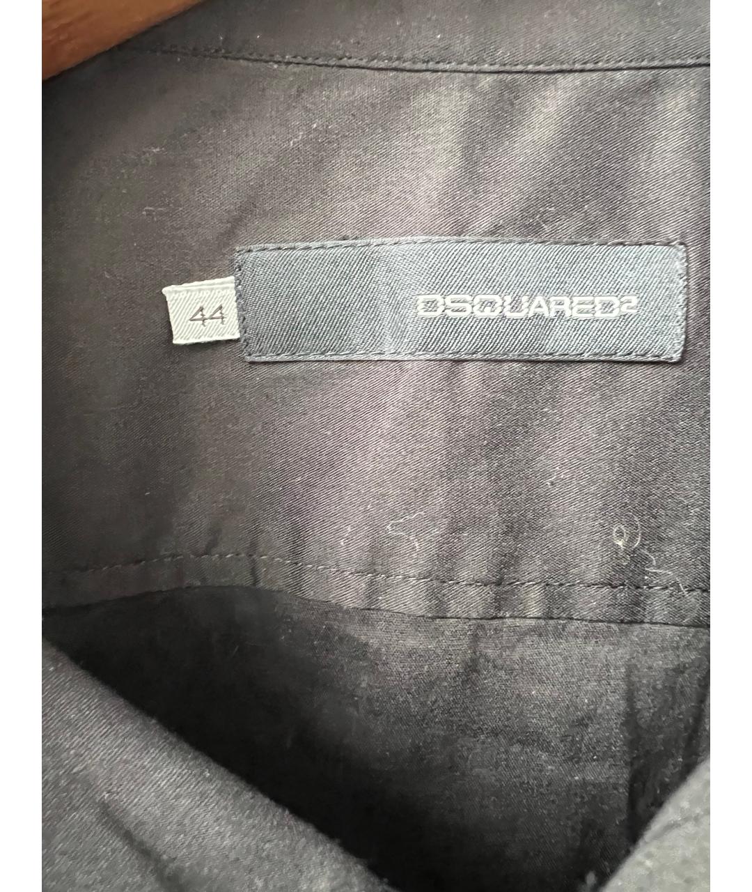 DSQUARED2 Черная хлопковая рубашка, фото 3