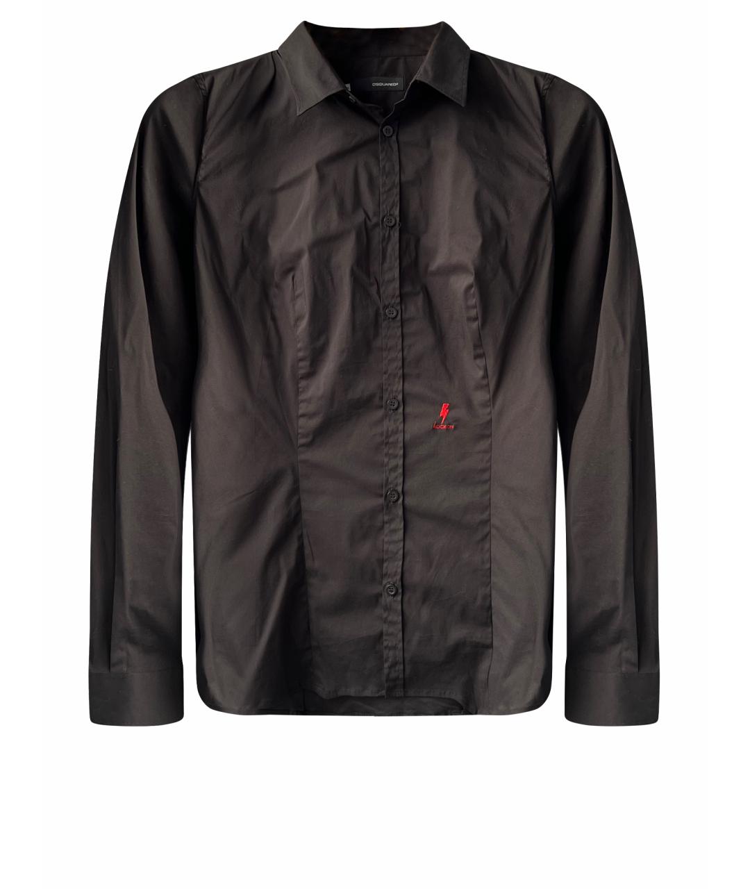 DSQUARED2 Черная хлопковая рубашка, фото 1