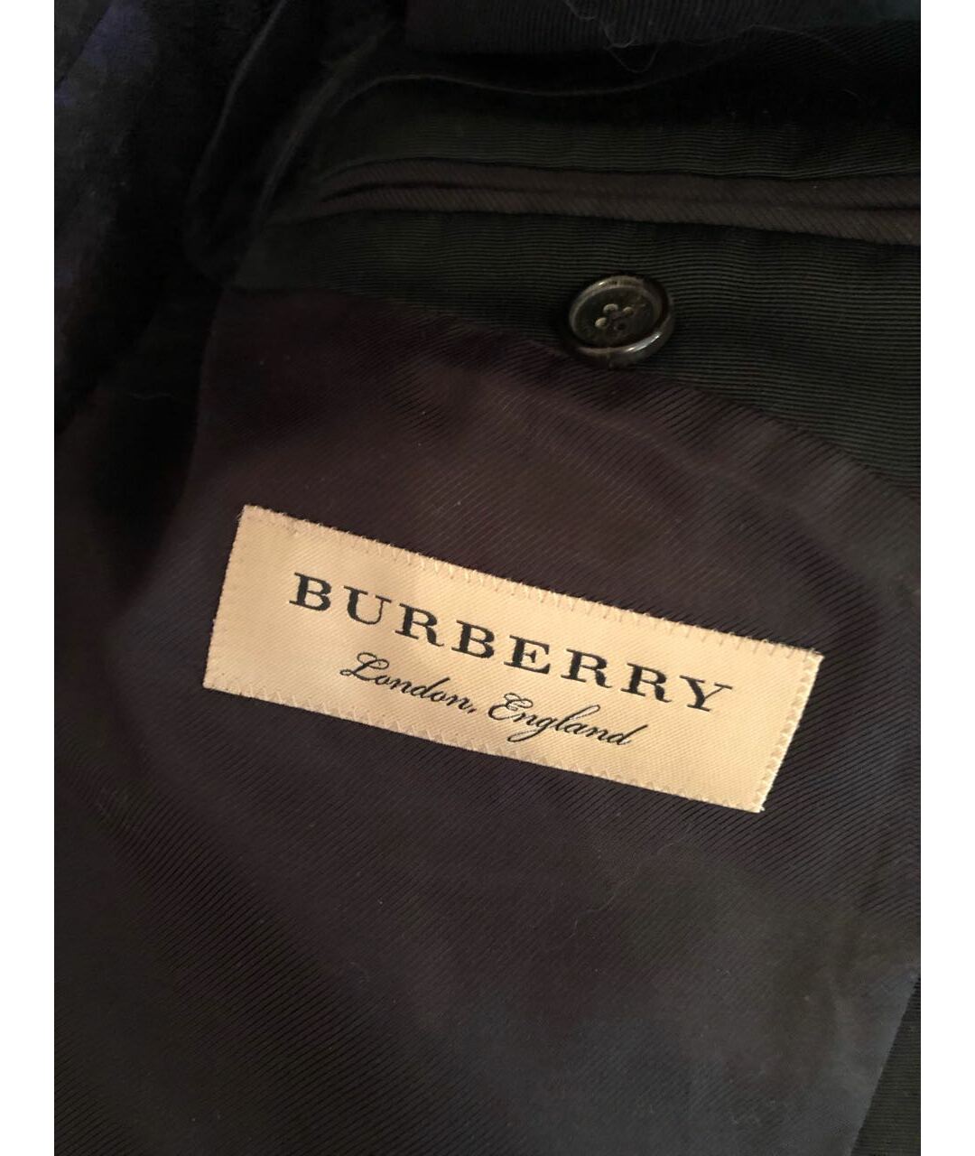 BURBERRY Темно-синий шелковый пиджак, фото 7