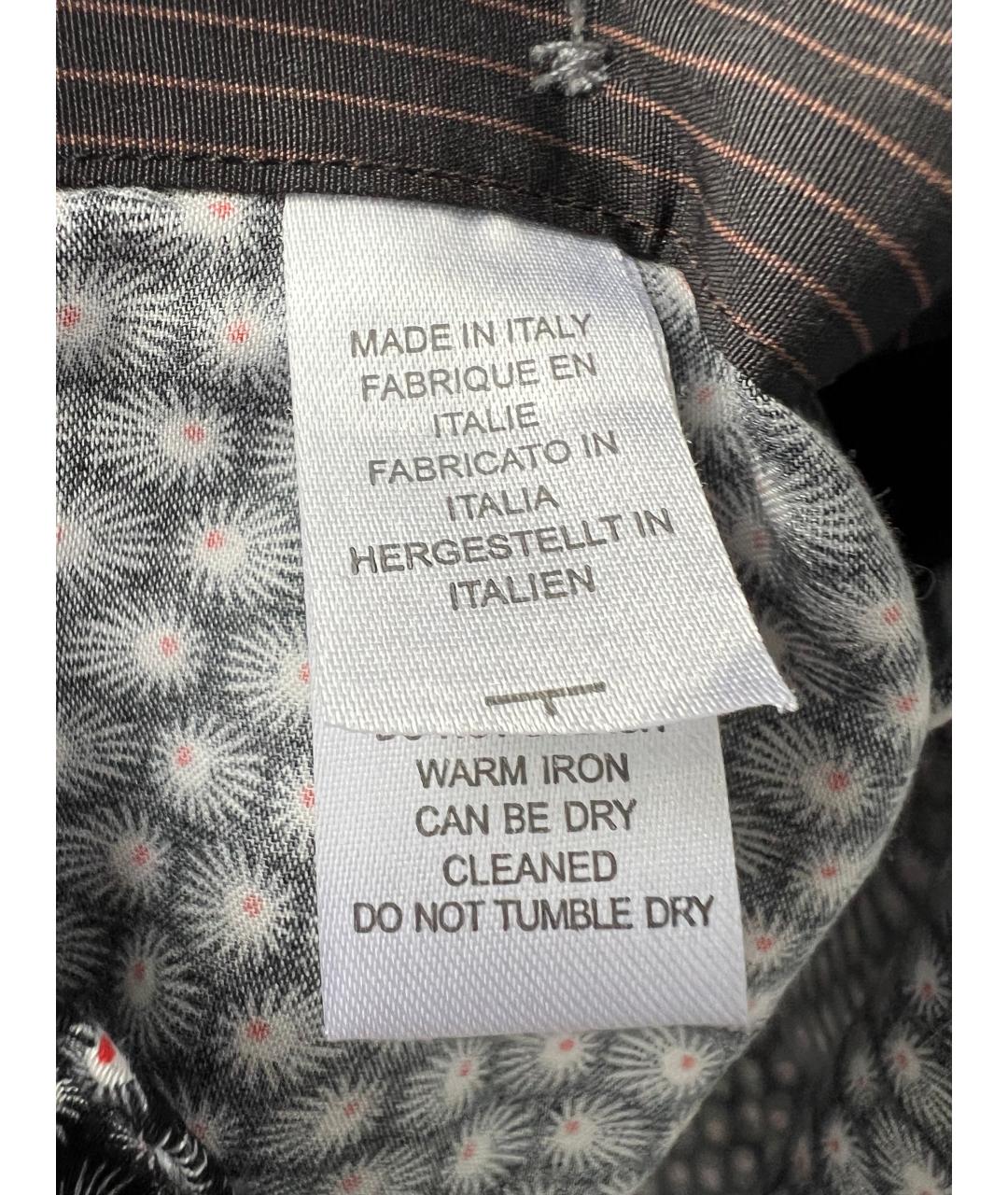 PAUL SMITH Черная хлопковая классическая рубашка, фото 5