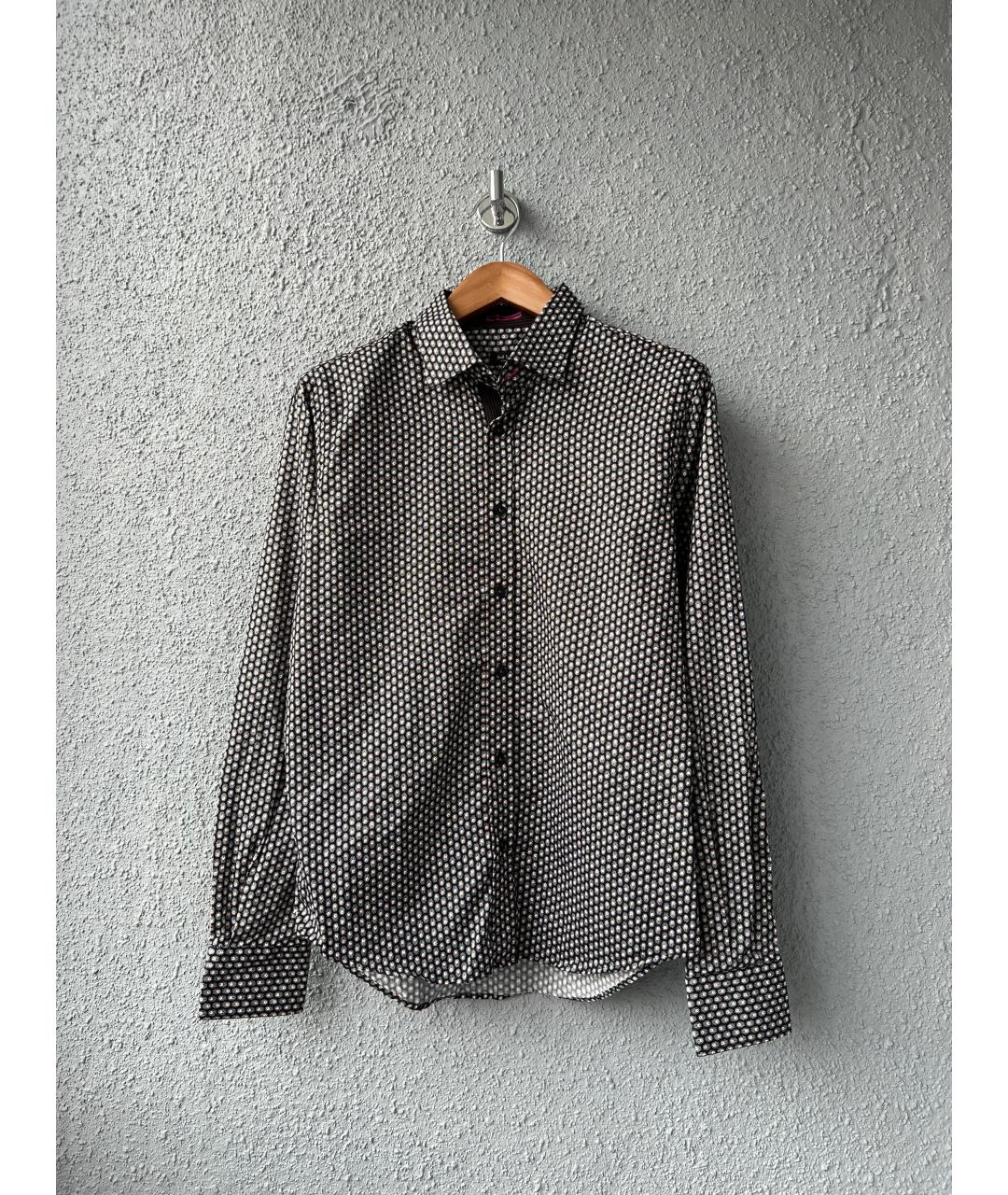 PAUL SMITH Черная хлопковая классическая рубашка, фото 8