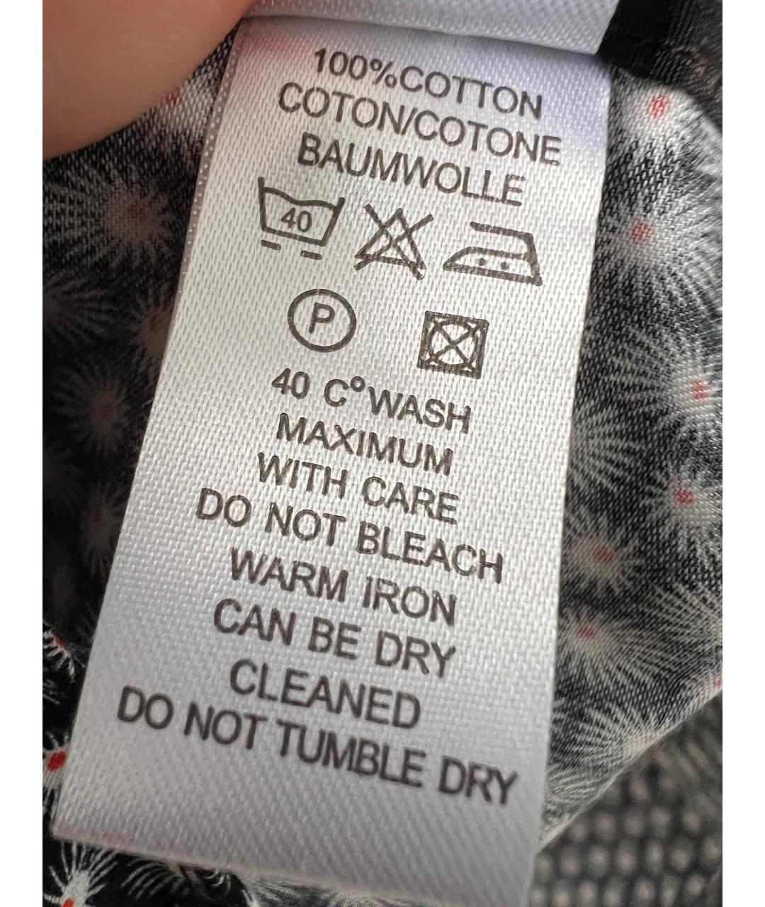 PAUL SMITH Черная хлопковая классическая рубашка, фото 6