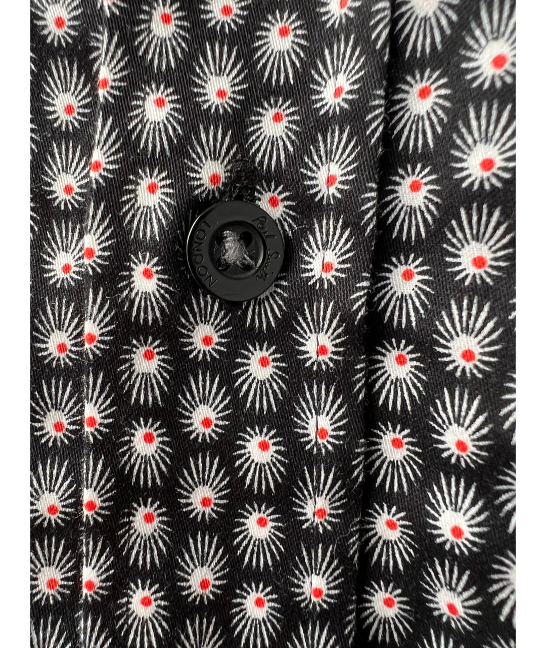 PAUL SMITH Черная хлопковая классическая рубашка, фото 2