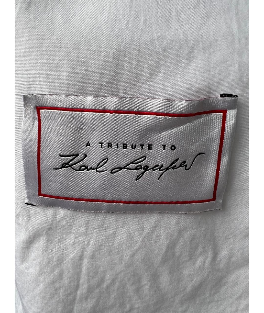 KARL LAGERFELD Белая хлопковая блузы, фото 3